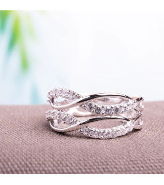 Lep srebrn prstan 'Constance'