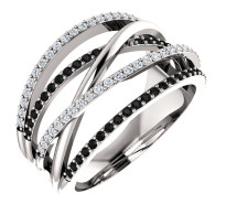 Srebrn prstan elegance Leonora