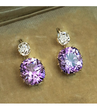 Mistični uhani s kristalom