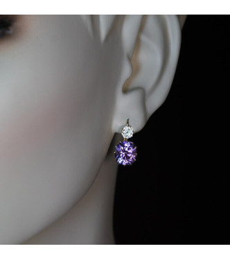 Mistični uhani s kristalom