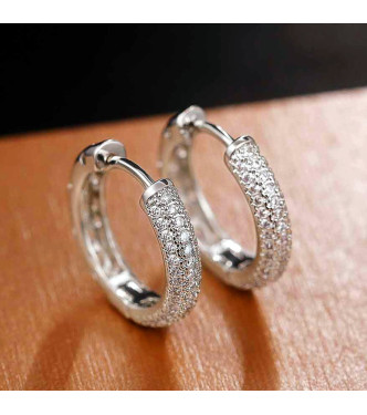 Prisrčni srebrni uhani