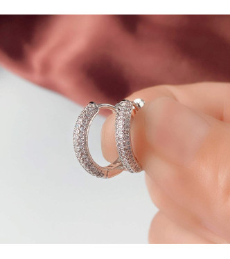 Prisrčni srebrni uhani