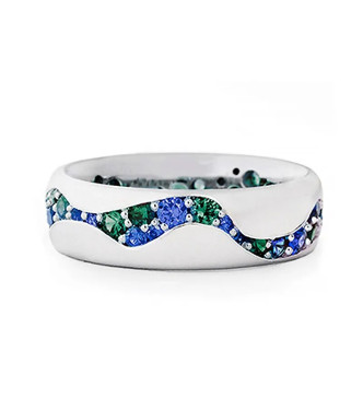 Modro zelen prstan Magdalena