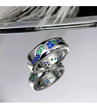 Modro zelen prstan Magdalena