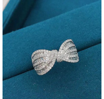 Glamurozen srebrn prstan Katiusha