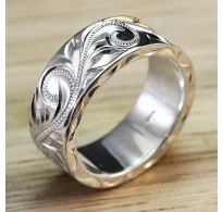 Srebrn prstan Barocco