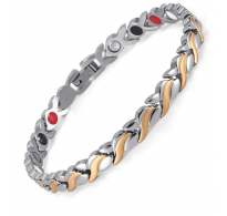 Zapestnica, elegantna, 316L nerjaveče jeklo IP pozlata 