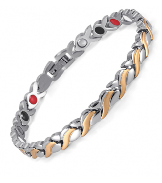 Zapestnica, elegantna, 316L nerjaveče jeklo IP pozlata Zapestnica, elegantna, 316L nerjaveče jeklo IP pozlata